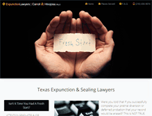 Tablet Screenshot of expunctionlawyers.com
